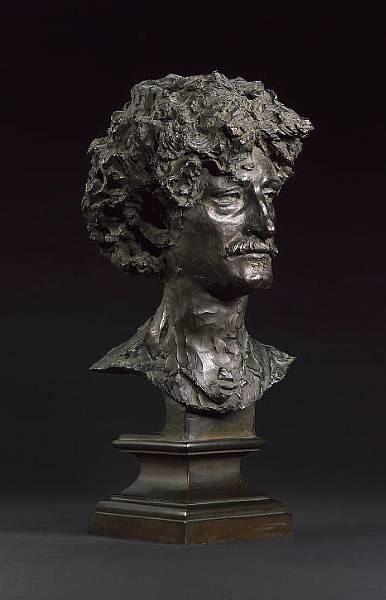 An important patinated bronze bust of Ignace Jan Paderewski