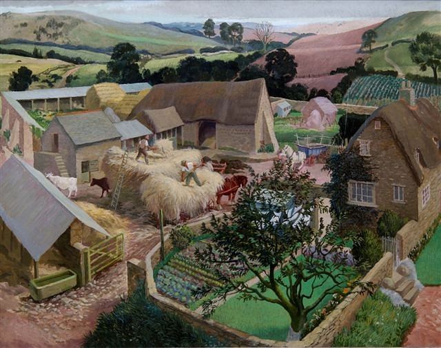 A busy farmyard