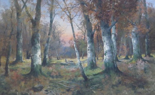 Woodman in a clearing