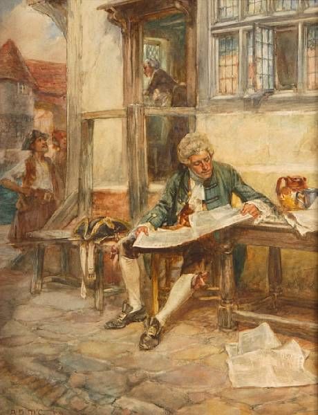 A gentleman reading