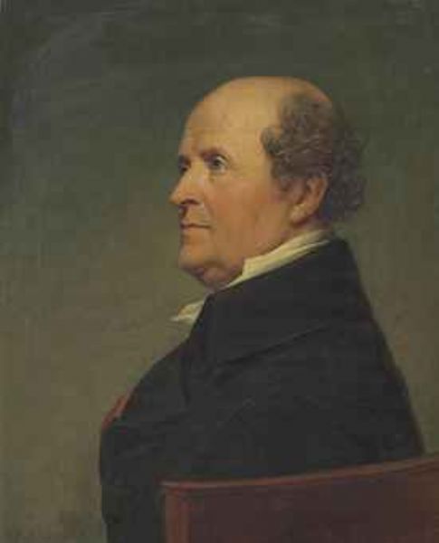Portrait of a Doctor Dubois, bust-length, in a blue coat
