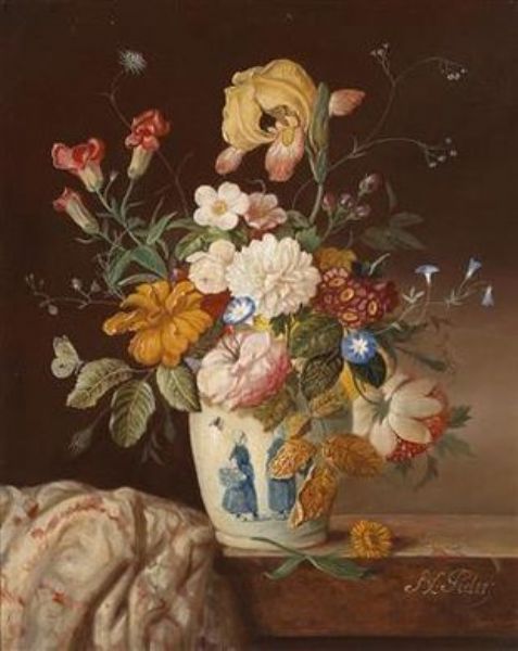 Flower Piece in a Dutch Vase