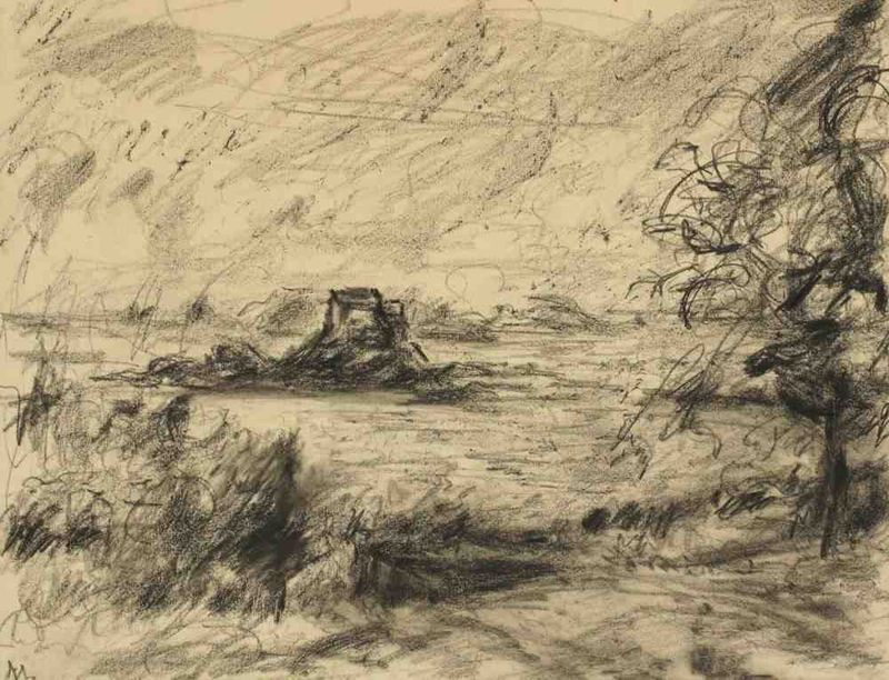 Paysage au rocher.