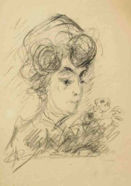 Femme aux fleurs.