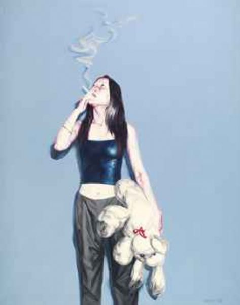 Girl. Toy. Smoking
