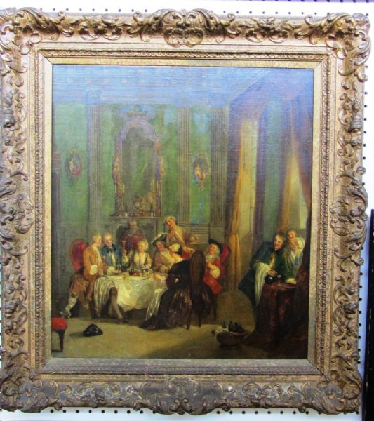 Figure group in an interior