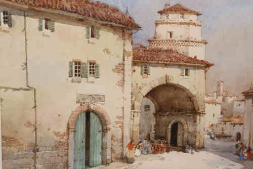 Entrance to a town square