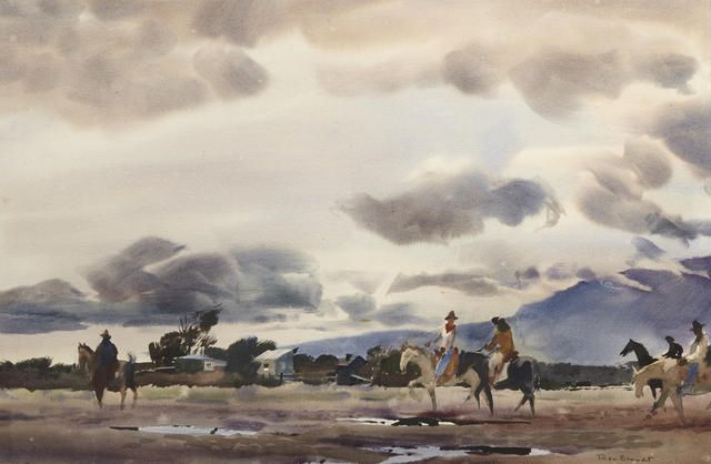 Riders in a California landscape