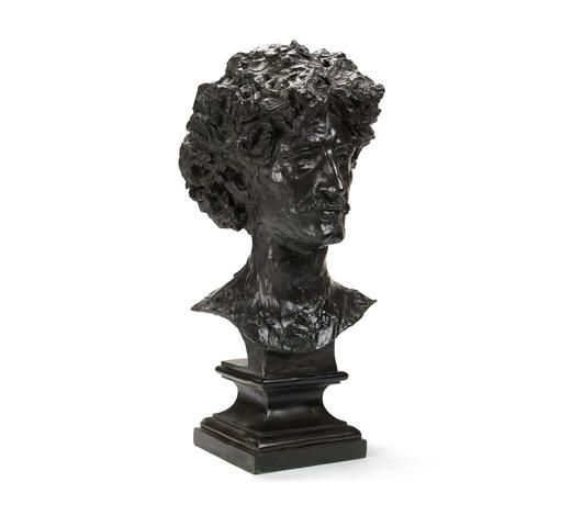 A bronze bust of Ignace Jan Paderewski
