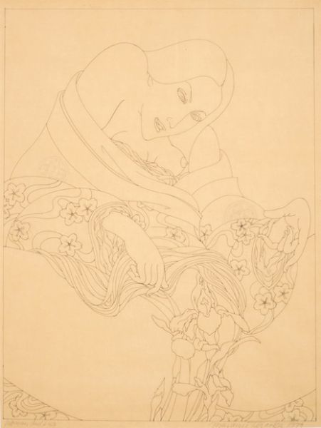 Study for Woman and Iris
