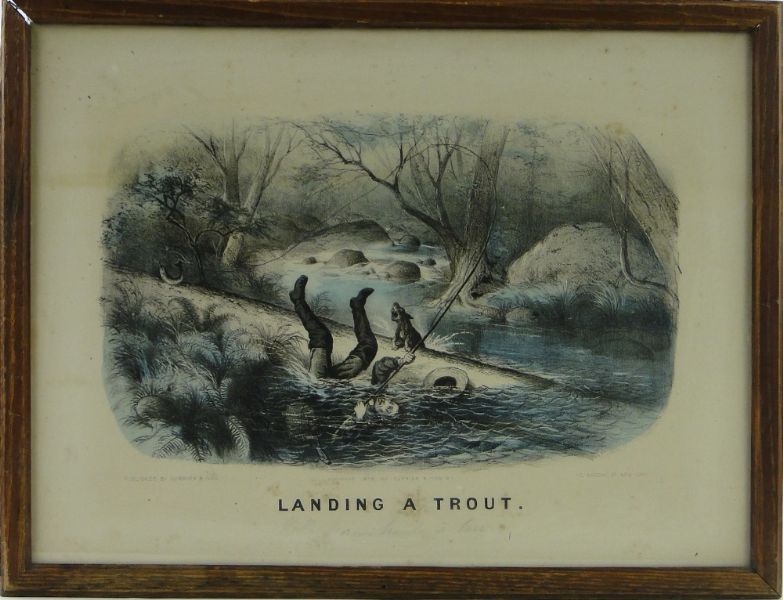 Landing a trout