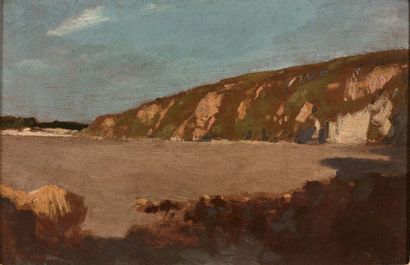 The cliffs at low tide