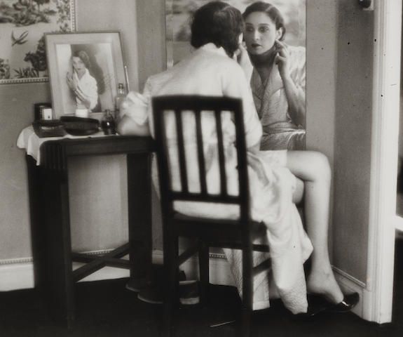 Untitled (Bibi seated at mirror)