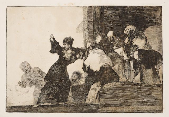 Disparate Furioso, pl. 6; Disparate Pobre, p. 11, from Los Proverbios (H. 253; 258),