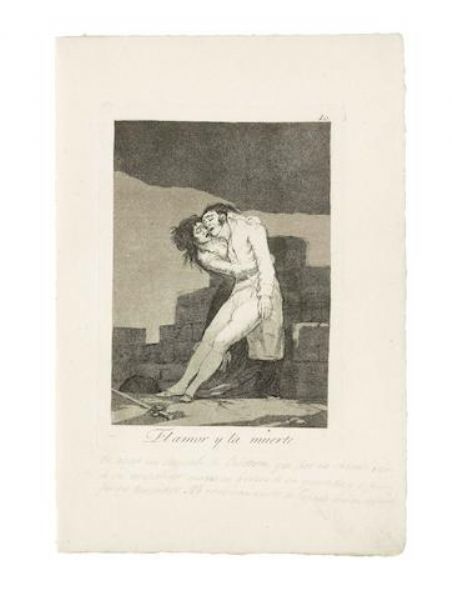 El amor y la muerte, from 'Los Caprichos' (Harris 45)