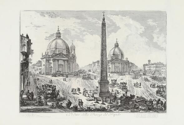 Veduta della Piazza del Popolo