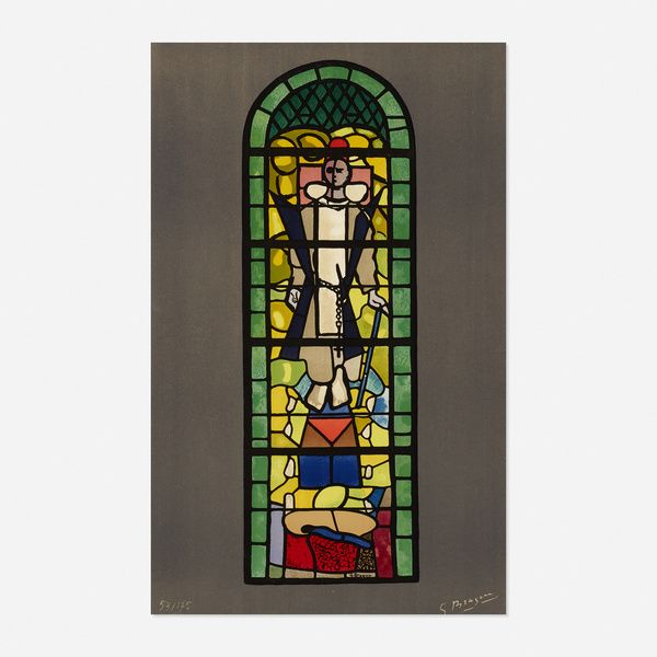 Stained Glass Window at Church of Saint Dominique, Varengeville
