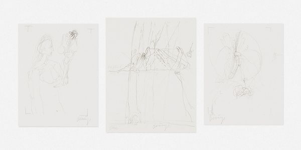 three works from Zeichnungen zu: da Vincis Codices Madrid