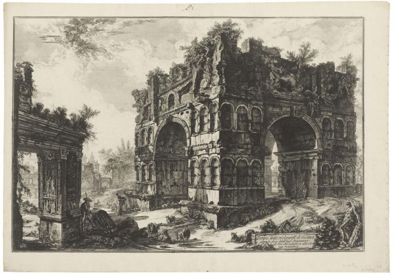 Two Plates, from: Vedute di Roma