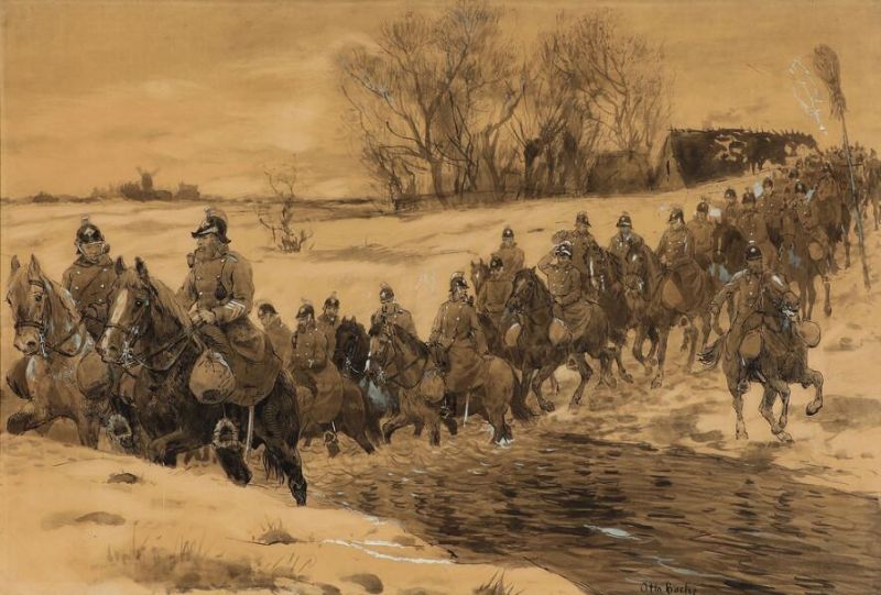 Dragoons marching