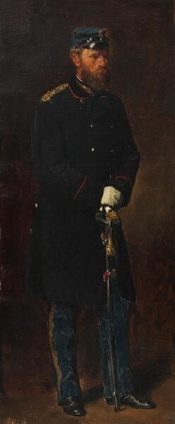 Preliminary study for: “Kong Christian IX besøger Skanse Nr. 2 på Dybbøl Natten mellem den 22. og 23. Marts”