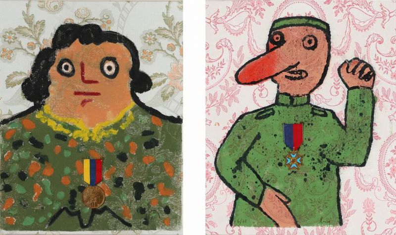Compositions with figures.
