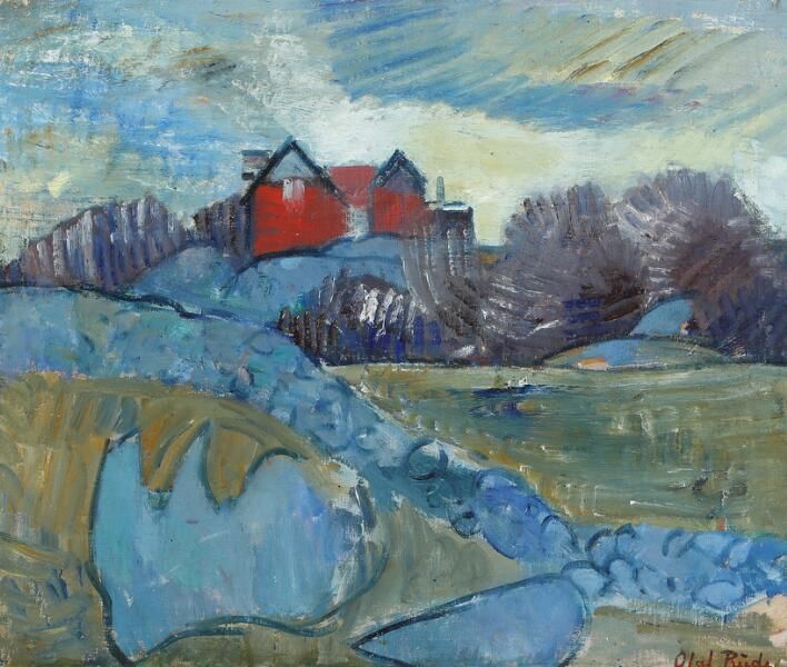 View from the artist's house in Allinge, Bornholm