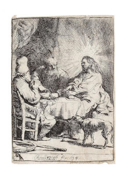 Chris at Emmaus: The Smaller Plate