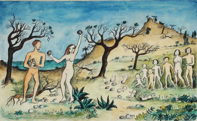 Composition with Adam and Eve