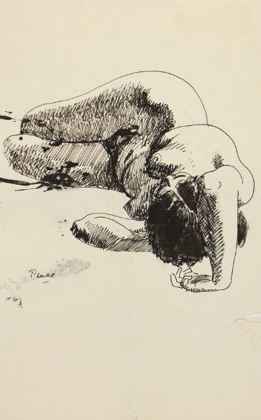 Study of a nude lying down