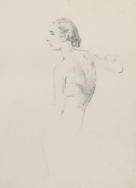 Study of a woman in profile