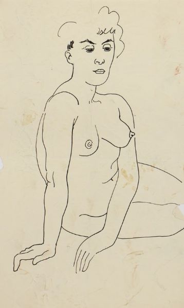 Seated nude
