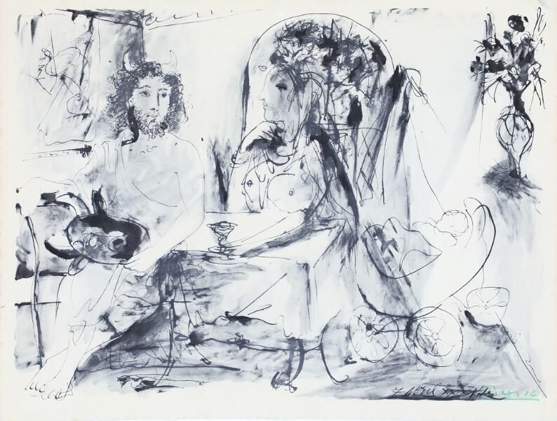 “Faune et Femme Nue” (La Flute Double)