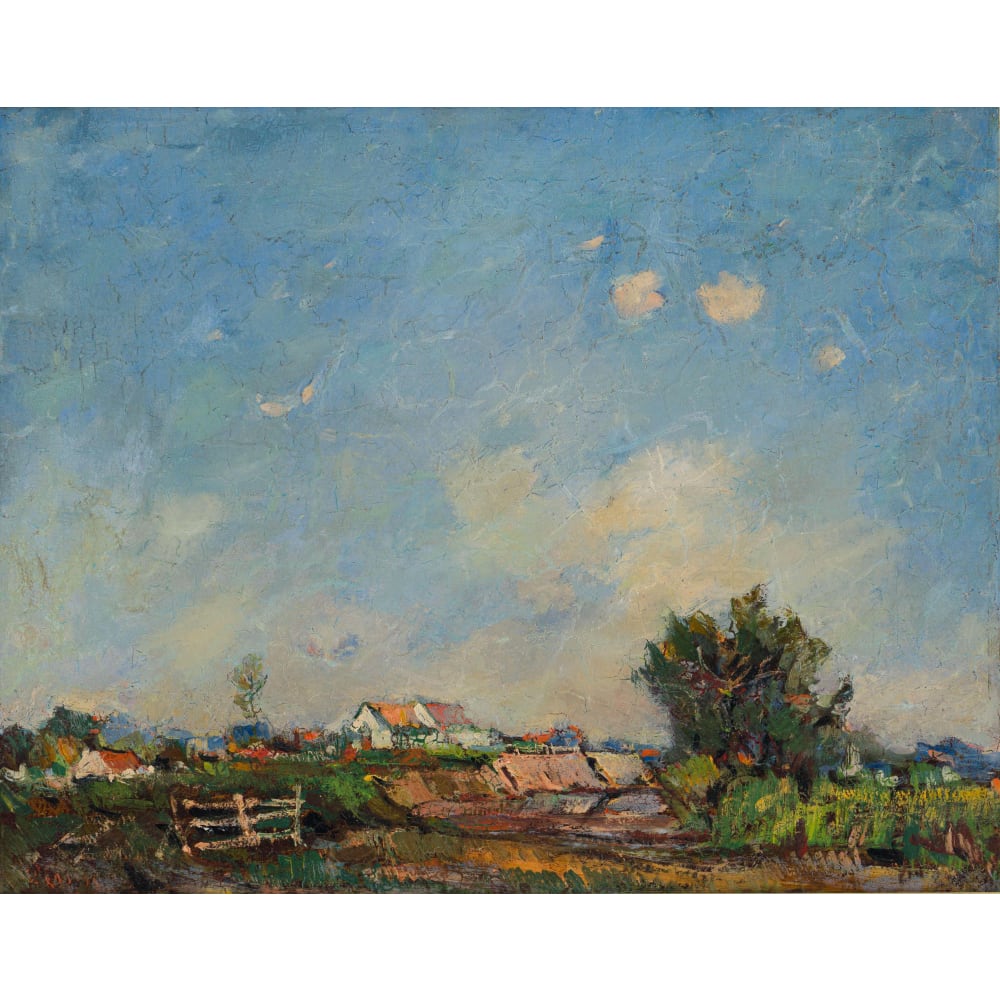 Landscape with Farm Houses