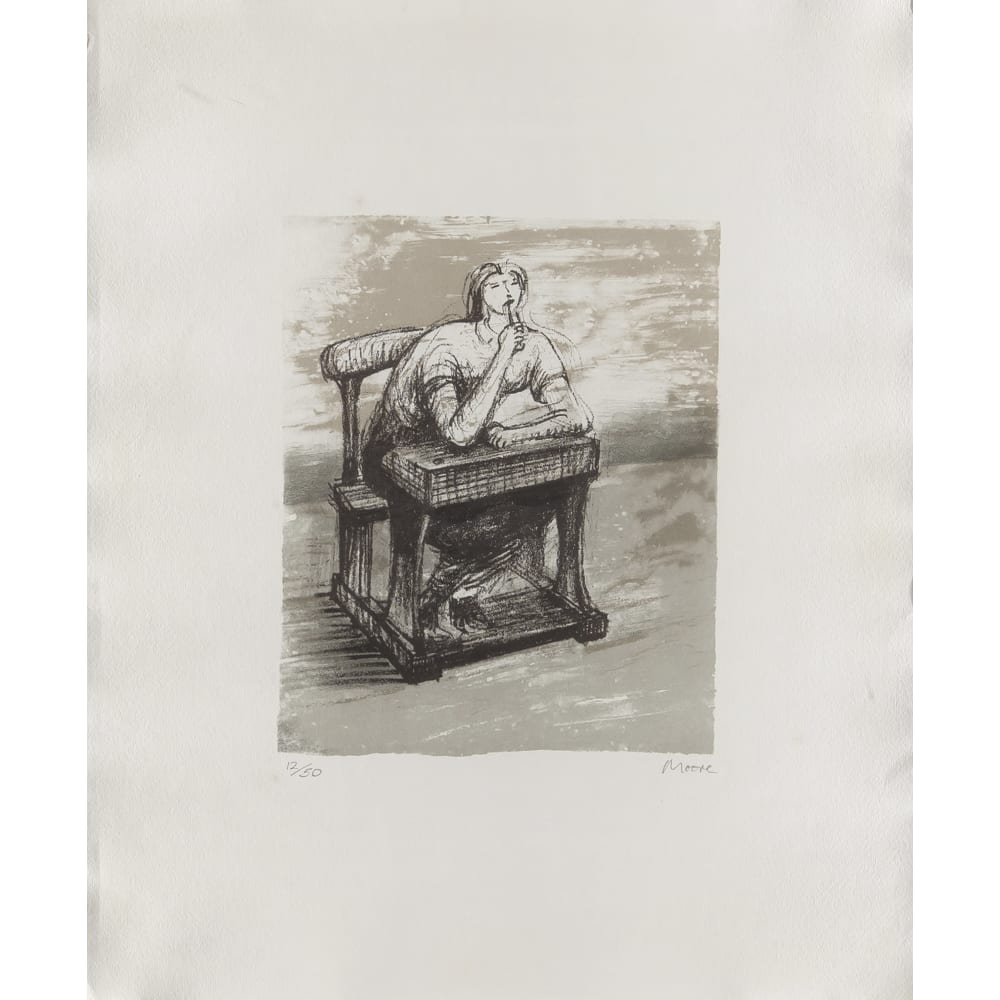 Girl Seated at Desk IV (CGM 340)