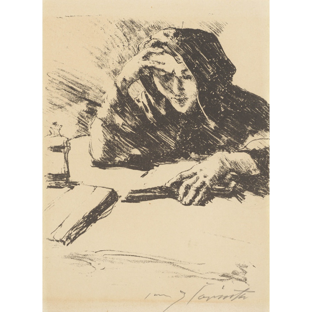Cowled Figure Reading