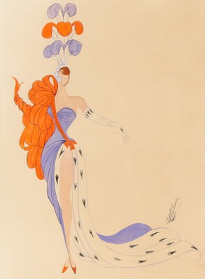 Composition with a dancer in costume