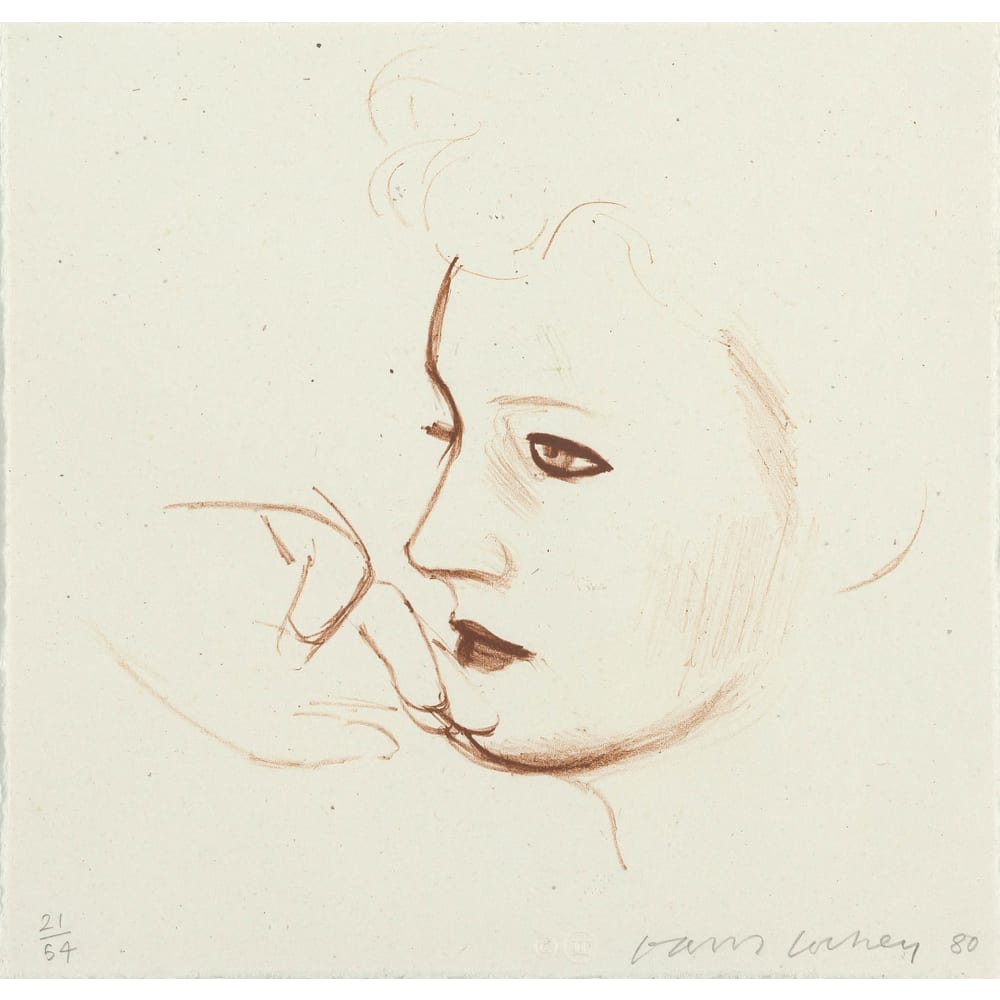Celia Looks (from A Series of Hand Drawn Lithographs from 1979-80) (M.C.A.T. 247)