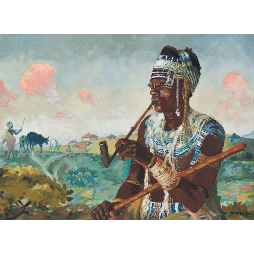 Man Smoking a Pipe