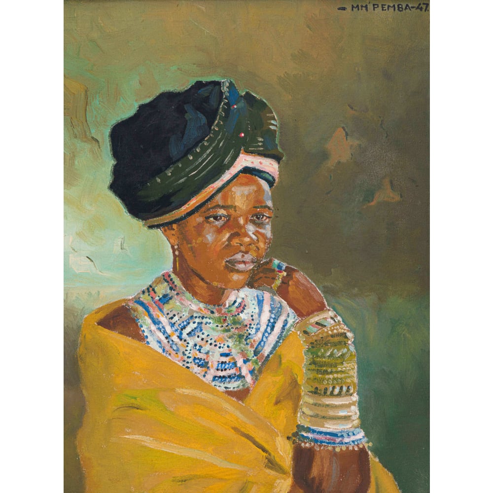 Portrait of a Woman in Traditional Dress