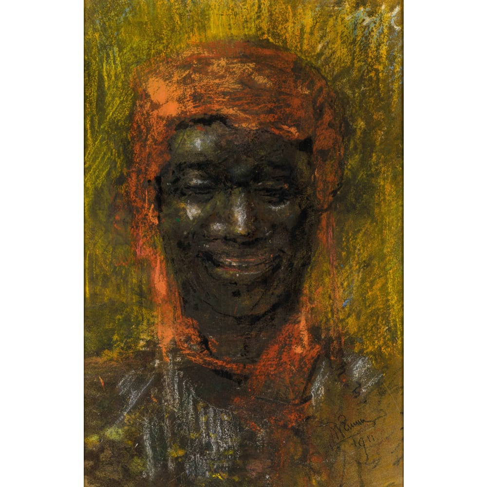 Portrait of a Man in Orange Headdress