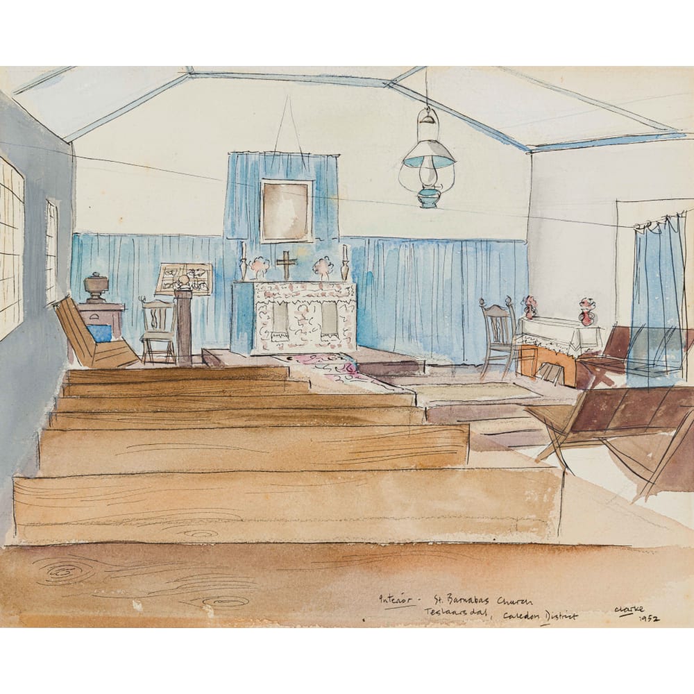 Interior. St. Barnabas Church Teslaarsdal (sic), Caledon District