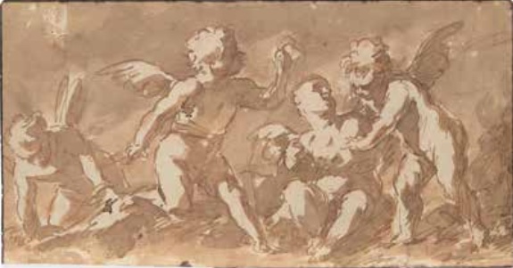 Two drawings of different subjects