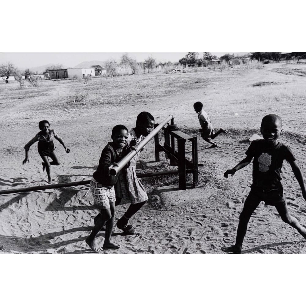 Children Pumping Water, Phokeng, North West Province, 1980